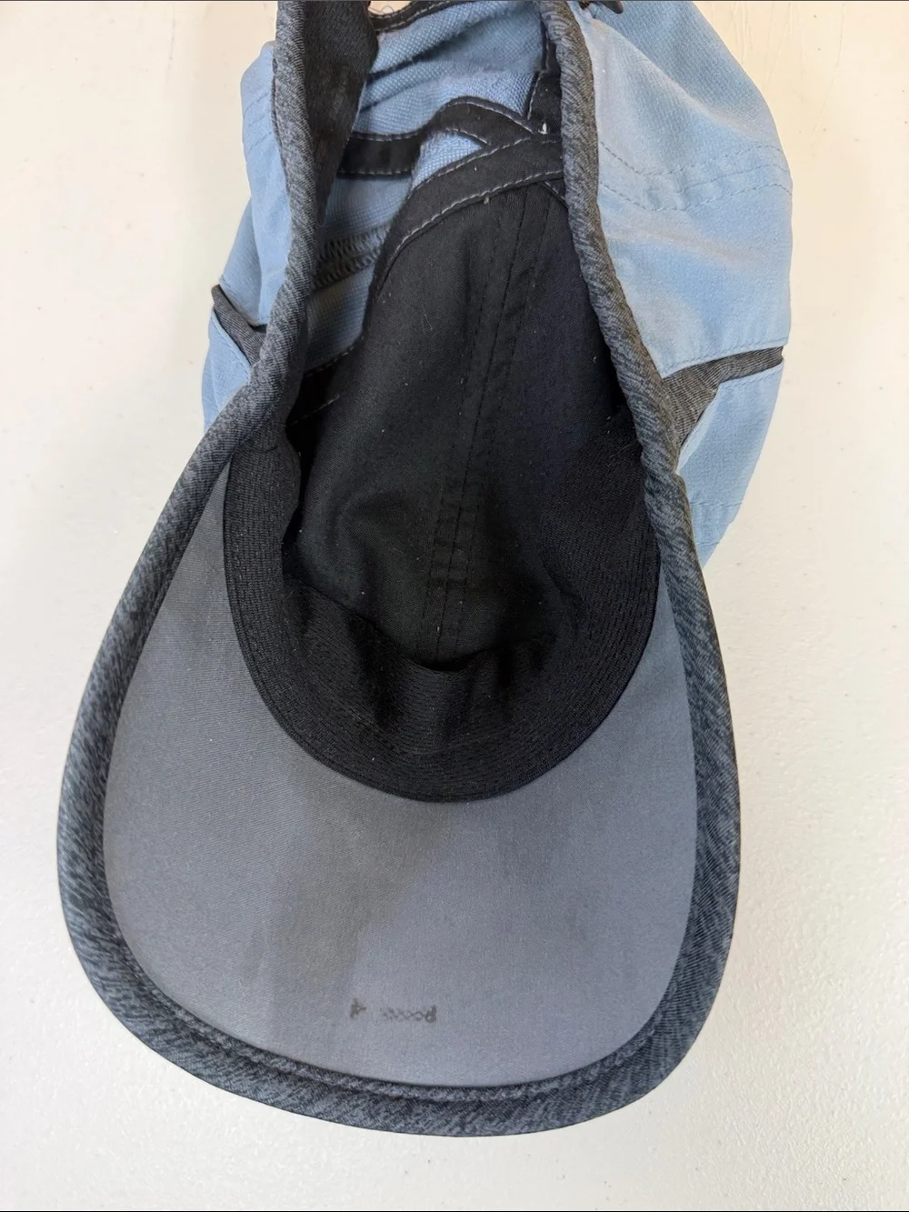 adidas Slate Blue Sport Cap with Black Logo worn loved ADI